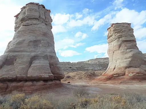 Elephant's feet rock pillars in Tonalea, Arizona
