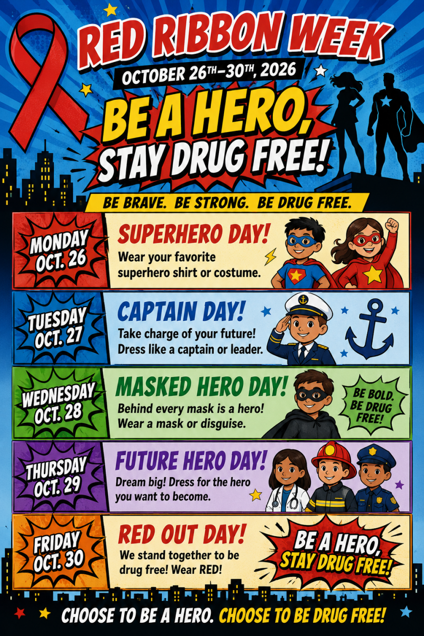Red Ribbon Week Spirit days