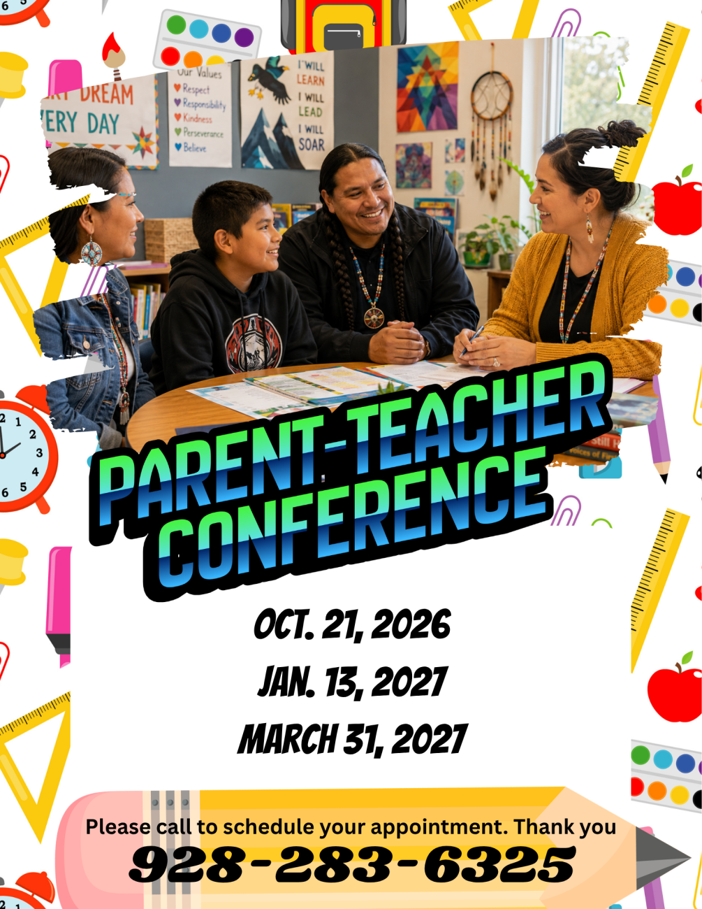 parent.teacher conference flyer