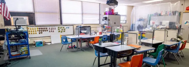 Empty classroom